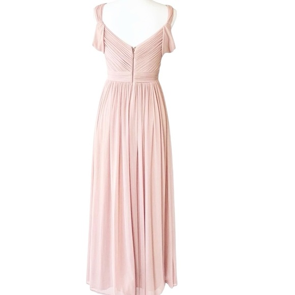 Azazie Calla Bridesmaid Fotmal Dress in Pale Pink Size 2 - Picture 5 of 13